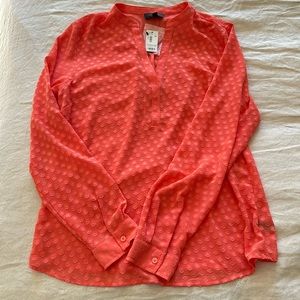 The Limited Blouse Shirt orange medium nwt